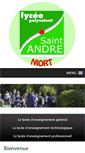 Mobile Screenshot of lycee-saintandre-niort.com